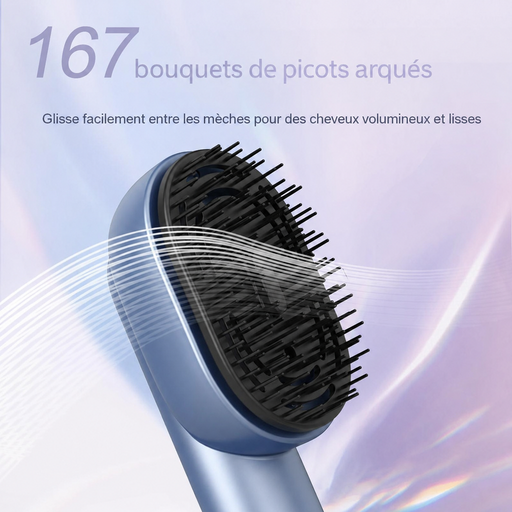 Brosse de massage vibrante, chauffante, utilisable avec huiles adaptées (non fournies)